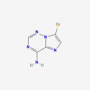 4-AMino-7-broMoiMidazo[2,1-f][1,2,4]triazine structure, CAS 1235374-44-3