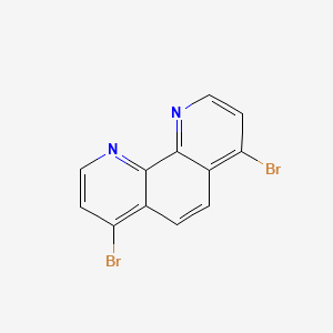 4,7-dibromo-1,10-phenanthroline structure, CAS 156492-30-7