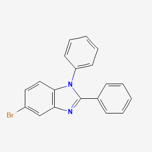 5-broMo-1,2-diphenyl-1H-benzo[d]iMidazole structure, CAS 760212-55-3