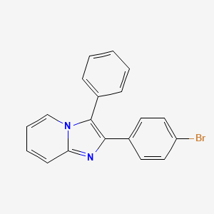 2-(4-broMophenyl)-3-phenyliMidazo[1,2-a]pyridine structure, CAS 1027074-52-7