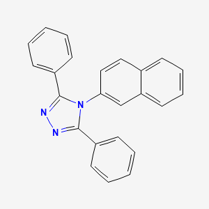 4H-1,2,4-Triazole,4-(2-naphthalenyl)-3,5-diphenyl- structure, CAS 84833-17-0