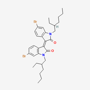 6,6'-DibroMo-N,N'-(2-ethylhexyl)-isoindigo structure, CAS 1147124-23-9