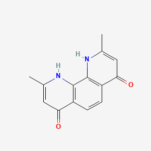 1,10-Dihydro-2,9-dimethyl-1,10-phenanthroline-4,7-dione structure, CAS 208054-09-5