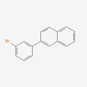 2-(3-bromophenyl)Naphthalene structure, CAS 667940-23-0
