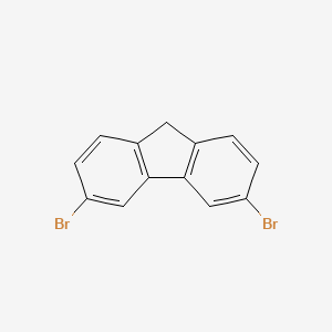 3,6-dibromo-9H-fluorene structure, CAS 500901-89-3