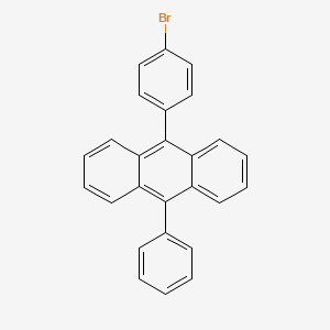 9-(4-broMophenyl)-10-phenylanthracene structure, CAS 625854-02-6
