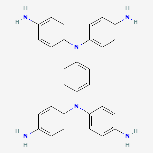N,N,N',N'-Tetrakis(4-aminophenyl)-1,4-benzenediamine structure, CAS 3283–07–6