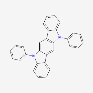 Indolo[3,2-b]carbazole, 5,11-dihydro-5,11-diphenyl- structure, CAS 58328-30-6