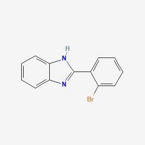 2-(2-BROMOPHENYL)-1H-BENZIMIDAZOLE structure, CAS 13275-42-8