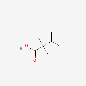 2,2,3-TRIMETHYLBUTANOIC ACID structure, CAS 49714-52-5