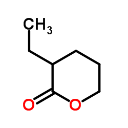 2H-Pyran-2-one, 3-ethyltetrahydro- structure, CAS 32821-68-4