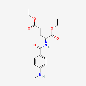 diethyl N-[4-(methylamino)benzoyl]-L-glutamate structure, CAS 2378-95-2