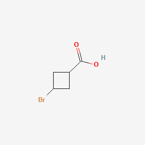 Cyclobutanecarboxylic acid, 3-bromo- structure, CAS 1378752-12-5