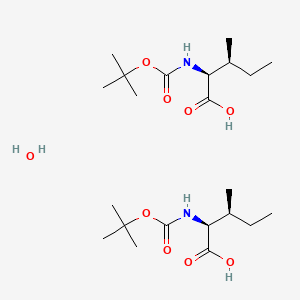 N-Boc-L-isoleucine heMihydrate structure, CAS 204138-23-8
