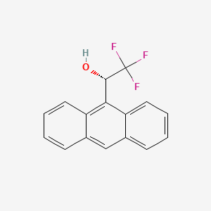 (S)-(+)-2,2,2-TRIFLUORO-1-(9-ANTHRYL)ETHANOL structure, CAS 60646-30-2