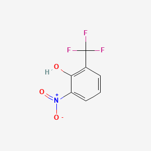 2-nitro-6-(trifluoromethyl)phenol structure, CAS 1548-62-5