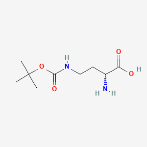 H-D-DAB(BOC)-OH structure, CAS 114360-55-3