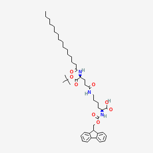 Fmoc-Lys(Pal-Glu-OtBu)-OH structure, CAS 1491158-62-3