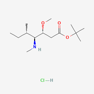 (3R,4S,5S)-tert-butyl 3-Methoxy-5-Methyl-4-(MethylaMino)heptanoate hydroc hloride structure, CAS 120205-48-3