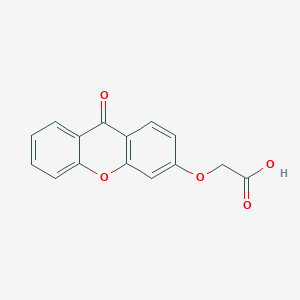 2-((9-Oxo-9H-xanthen-3-yl)oxy)acetic acid structure, CAS 25363-95-5