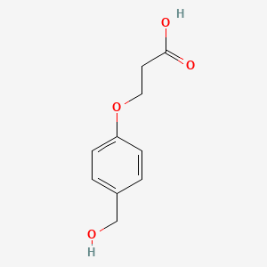 3-(4-HydroxyMethylphenoxy)propionic acid structure, CAS 101366-61-4