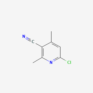 6-Chloro-2,4-dimethylnicotinonitrile structure, CAS 101251-72-3