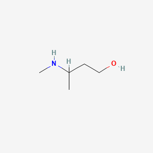 3-(methylamino)butan-1-ol structure, CAS 2704-55-4