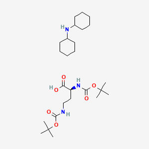 BOC-DAB(BOC)-OH DCHA structure, CAS 201472-66-4