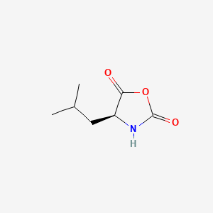 (S)-(-)-4-ISOBUTYLOXAZOLIDINE-2,5-DIONE structure, CAS 3190-70-3
