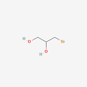 3-BROMO-1,2-PROPANEDIOL structure, CAS 4704-77-2