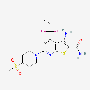 BI605906 structure, CAS 960293-88-3