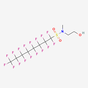 heptadecafluoro-N-(2-hydroxyethyl)-N-methyloctanesulphonamide structure, CAS 24448-09-7