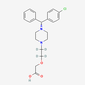 (R)-Cetirizine-d4 Dihydrochloride structure, CAS 1133210-23-7