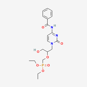 P-[[(1S)-2-[4-(Benzoylamino)-2-oxo-1(2H)-pyrimidinyl]-1-(hydroxymethyl)ethoxy]methyl]phosphonic acid diethyl ester structure, CAS 132336-36-8