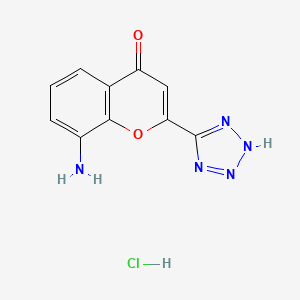 8-Amino-4-oxo-2-tetrazol-5-yl-4H-1-benzopyran structure, CAS 110683-23-3