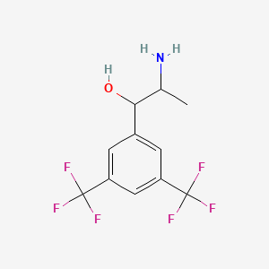 (1R,2S)-1-(3,5-bis(trifluoroMethyl)phenyl)-2-aMinopropan-1-ol structure, CAS 875444-02-3