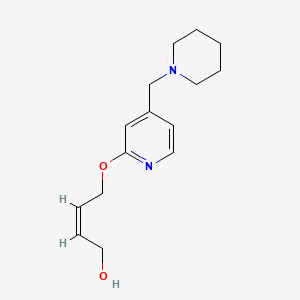 (2Z)-4-[[4-(1-Piperidinylmethyl)-2-pyridinyl]oxy]-2-buten-1-ol structure, CAS 129622-98-6