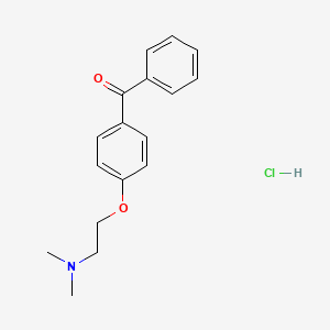 hydrogenchloride [4-[2- (dimethylamino)ethoxy]phenyl]p henylmethanone structure, CAS 95825-80-2