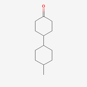 4-(trans-4-methylcyclohexyl)cyclohexanone structure, CAS 151772-66-6