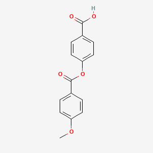 4-(4-Methoxybenzoyloxy)benzoic acid structure, CAS 52899-69-1