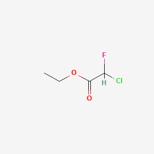 ETHYL CHLOROFLUOROACETATE structure, CAS 401-56-9