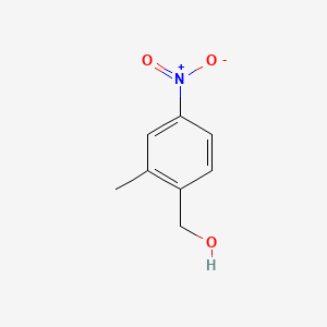Benzenemethanol, 2-methyl-4-nitro- structure, CAS 22162-15-8