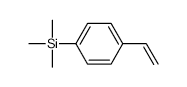 P-TRIMETHYLSILYL STYRENE structure, CAS 1009-43-4