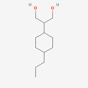 2-(4-propylcyclohexyl)propane-1,3-diol structure, CAS 852613-14-0