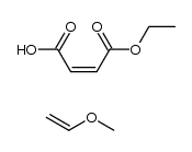 METHYL VINYL ETHER-MONOETHYL MALEATE COPOLYMER structure, CAS 25087-06-3