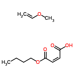 METHYL VINYL ETHER-MONOBUTYL MALEATE COPOLYMER structure, CAS 25119-68-0