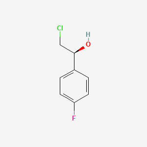 (S)-2-CHLORO-1-(4-FLUOROPHENYL)ETHANOL structure, CAS 126534-42-7
