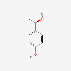 Benzenemethanol, 4-hydroxy-α-methyl-, (αR)- structure, CAS 129830-97-3