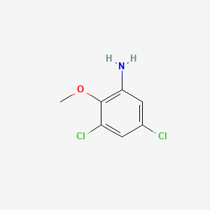 BENZENAMINE, 3,5-DICHLORO-2-METHOXY- structure, CAS 33353-68-3