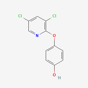 4-[(3,5-dichloro-2-pyridyl)oxy]phenol structure, CAS 60075-03-8